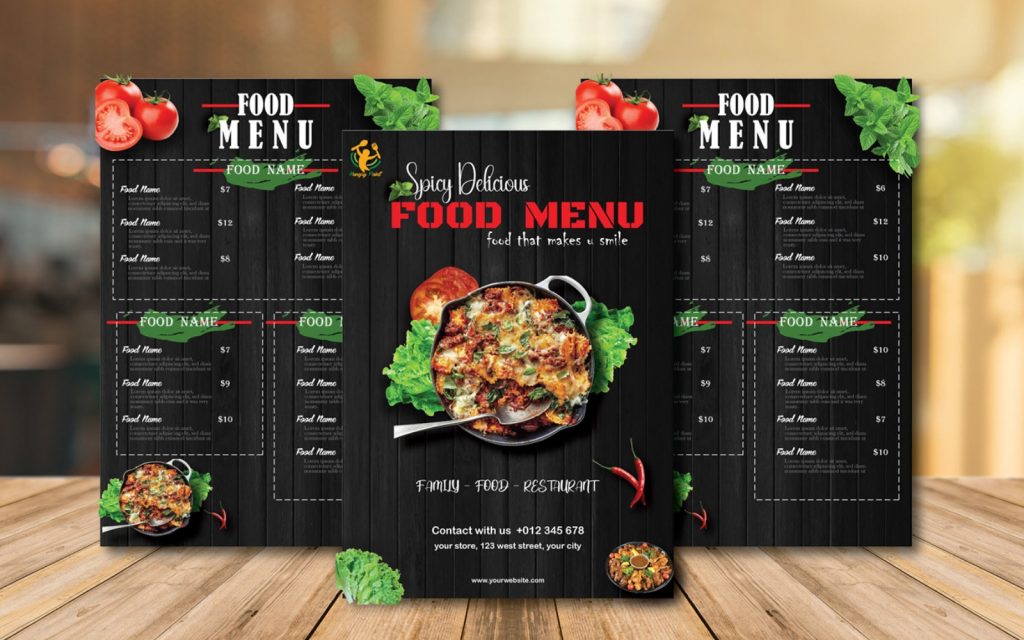 Dịch vụ thiết kế menu, thực đơn nhà hàng khách sạn